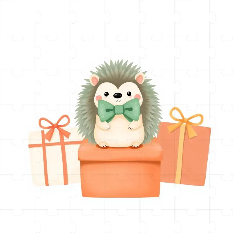 Christmas Minimalist Cute Animal Clipart