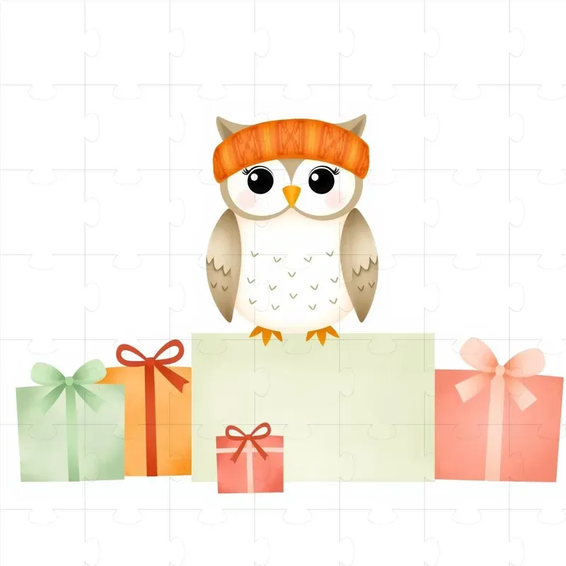 Christmas Minimalist Cute Animal Clipart