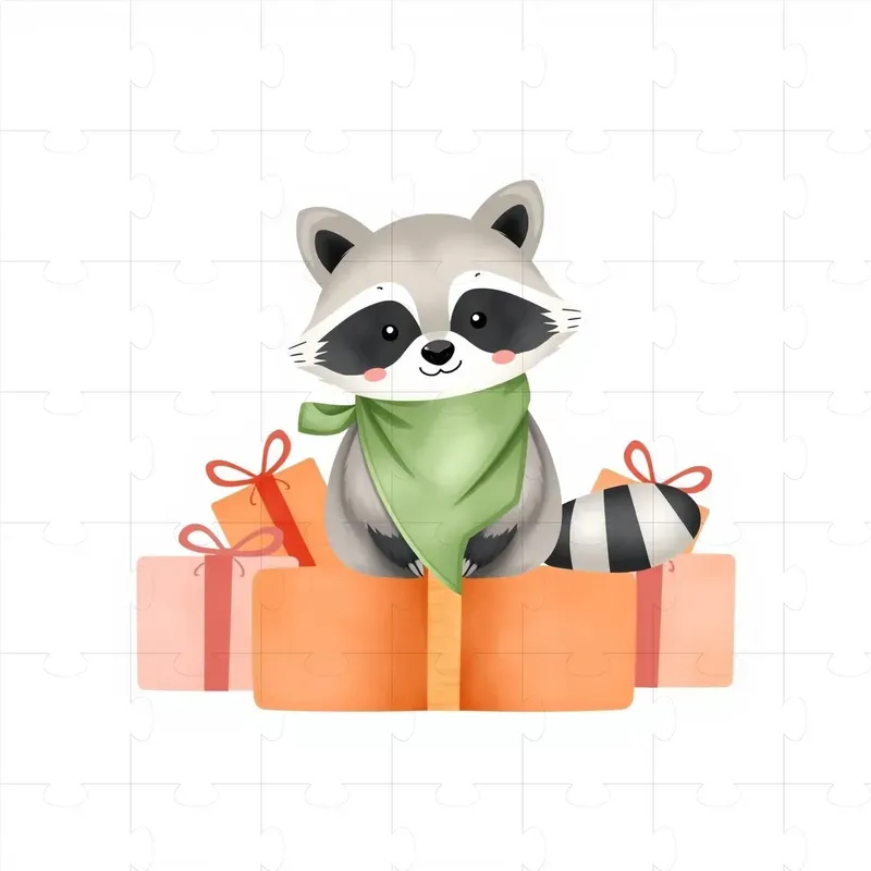 Christmas Minimalist Cute Animal Clipart