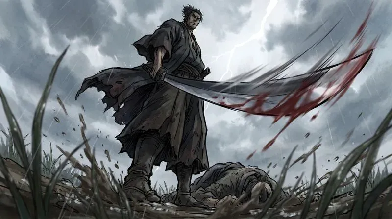 Dynamic Perspective Anime Cinematic Art
