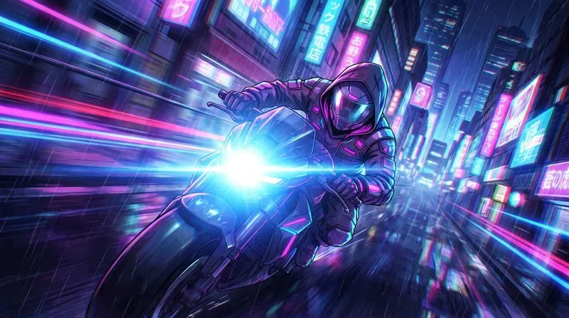 Dynamic Perspective Anime Cinematic Art