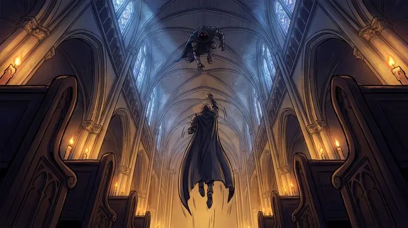 Dynamic Perspective Anime Cinematic Art