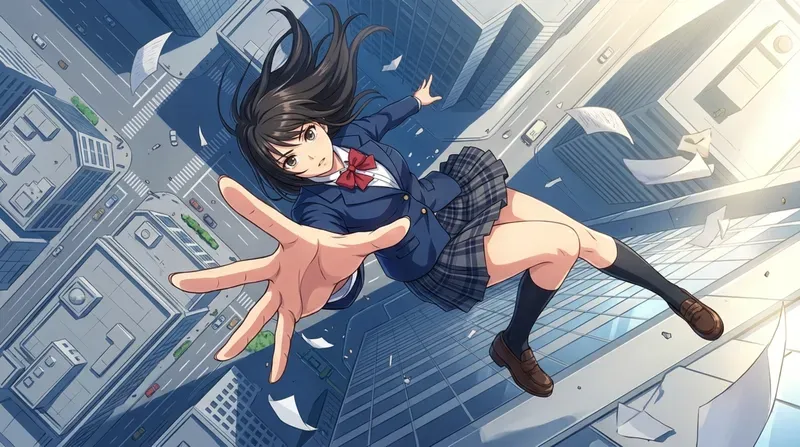 Dynamic Perspective Anime Cinematic Art