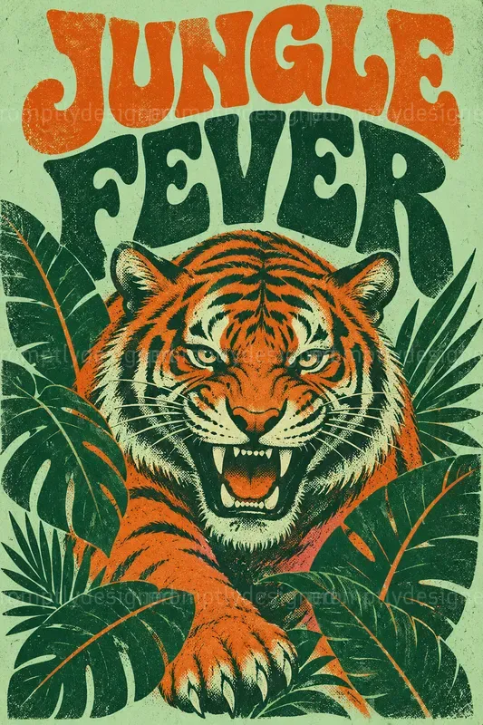 Retro Screen Print Wall Art