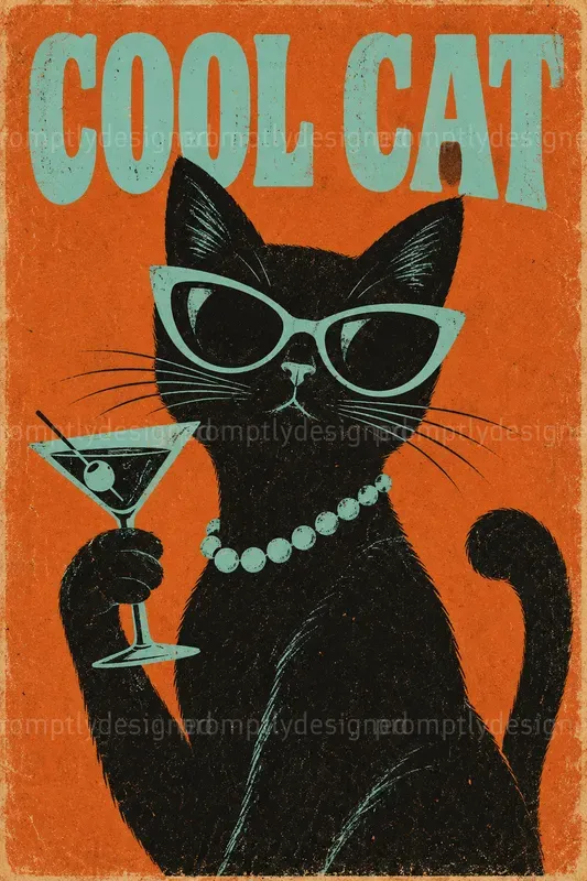 Retro Screen Print Wall Art