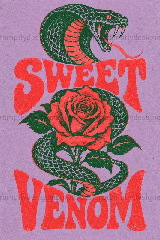 Retro Screen Print Wall Art