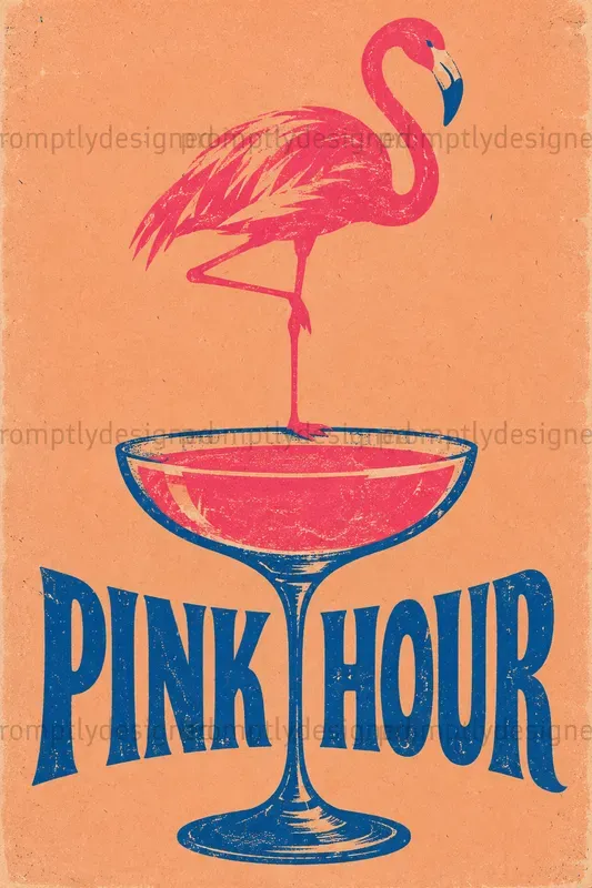 Retro Screen Print Wall Art