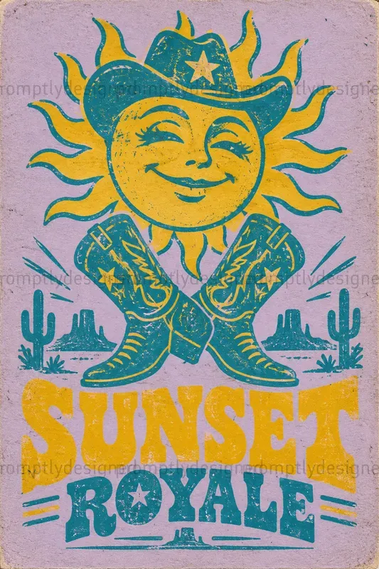 Retro Screen Print Wall Art