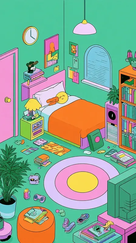 Colorful Retro Storybook Illustrations