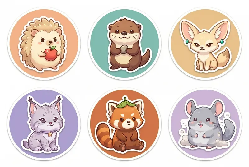 Ultra Soft Kawaii Baby Animal Stickers