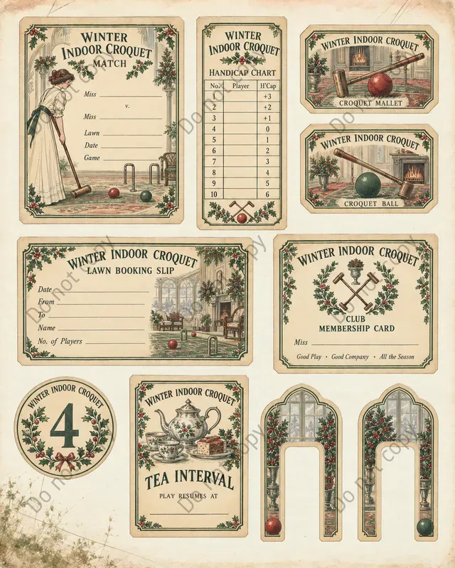 Croquet Lawn Club Ephemera