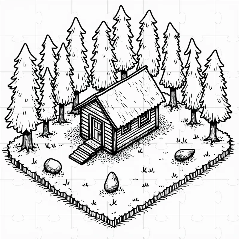 Isometric Simple Line Buildings