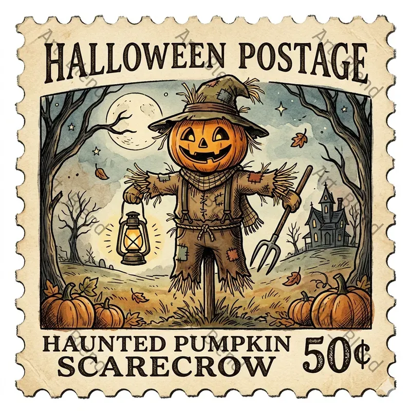 Viral Vintage Stamp Art