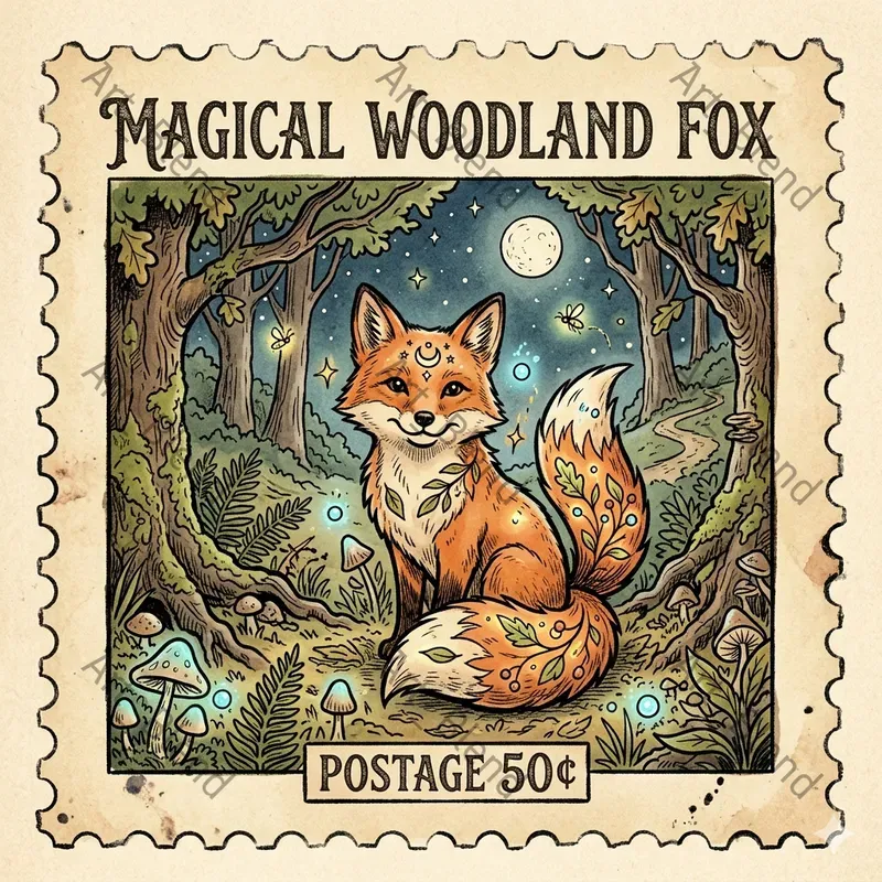 Viral Vintage Stamp Art