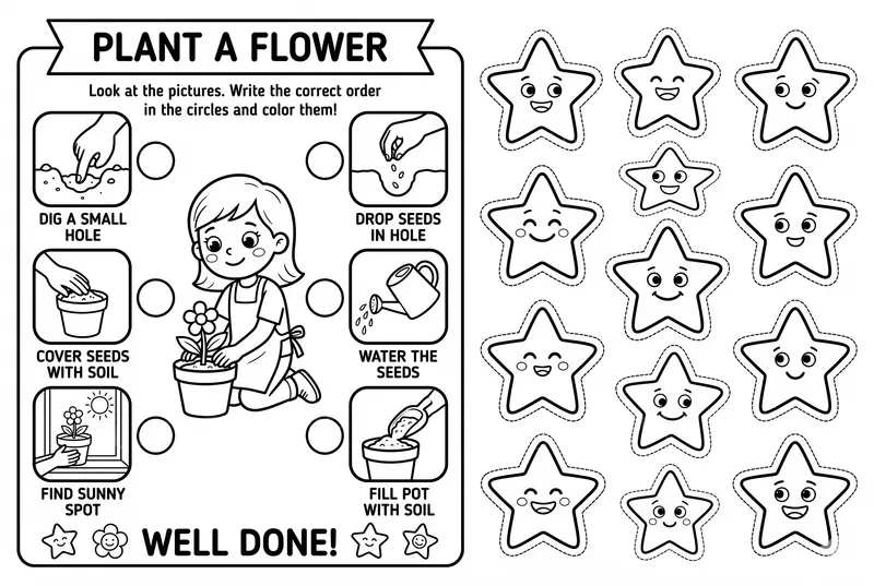 Kids Coloring Worksheets With Rewards
