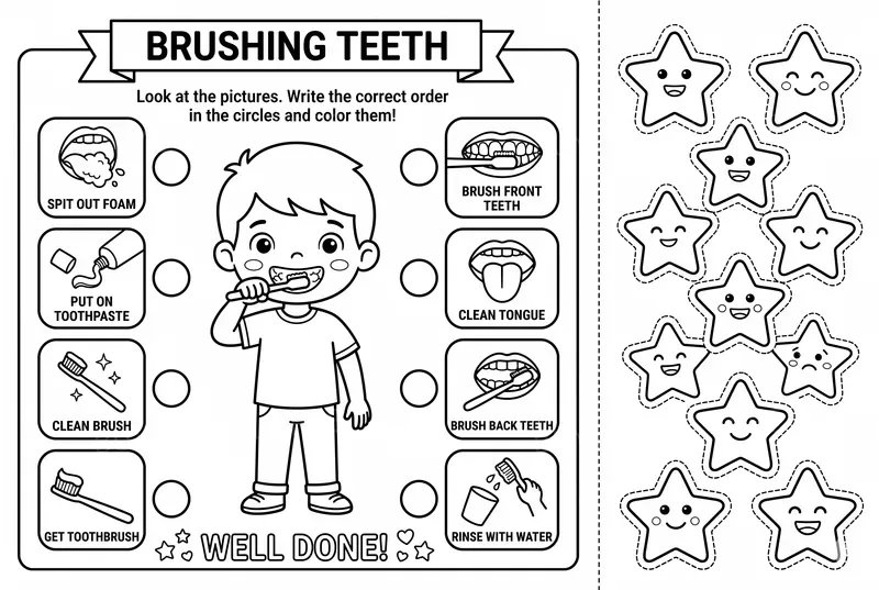 Kids Coloring Worksheets With Rewards