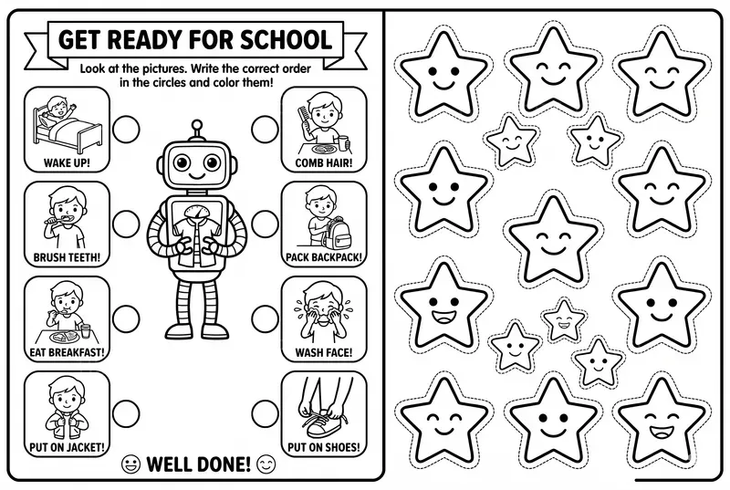 Kids Coloring Worksheets With Rewards