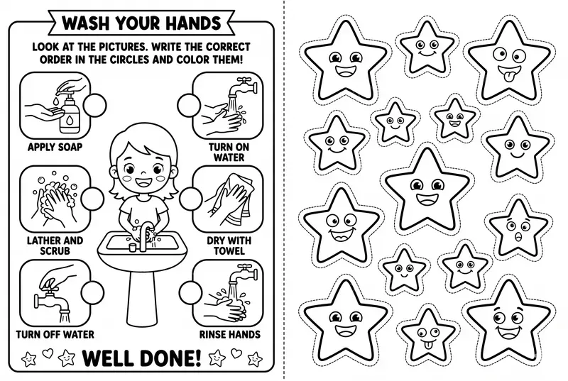 Kids Coloring Worksheets With Rewards