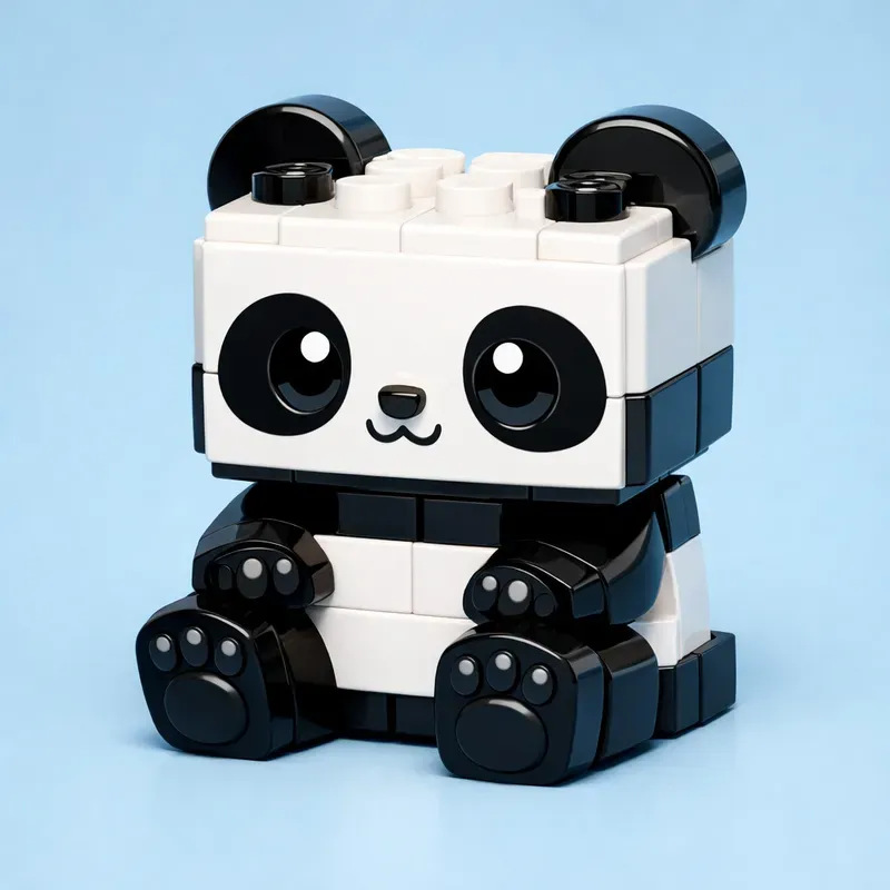 Legoinspired Cute Animal Characters