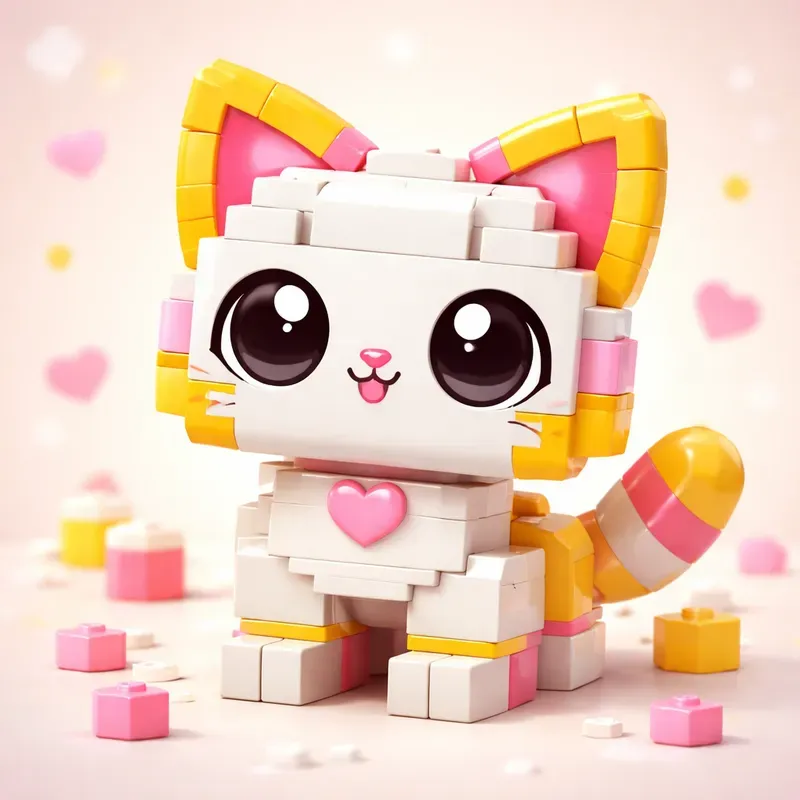 Legoinspired Cute Animal Characters