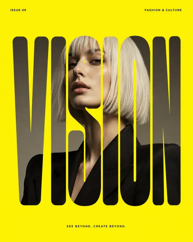 Typeface Portrait Mask Posters
