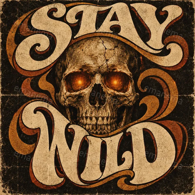 Gritty Retro Script Poster Designs