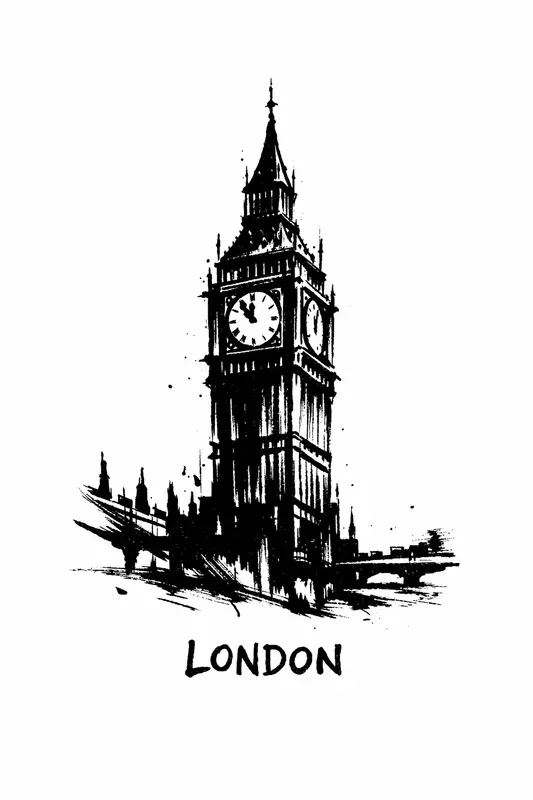 Ink Travel Poster Illustrations