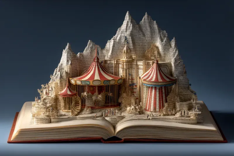 Carved Book Landscape Generator