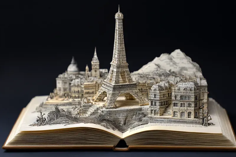 Carved Book Landscape Generator
