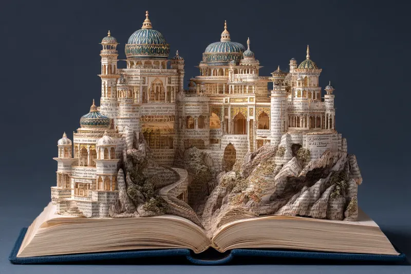 Carved Book Landscape Generator