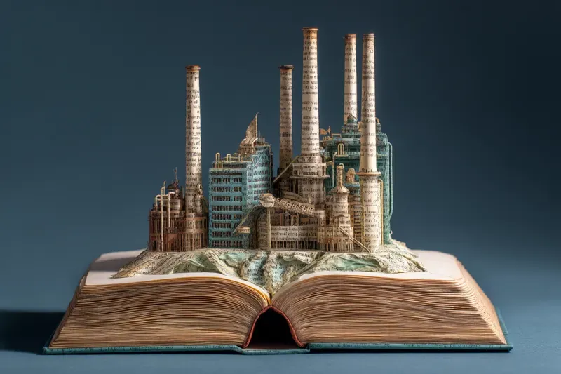 Carved Book Landscape Generator