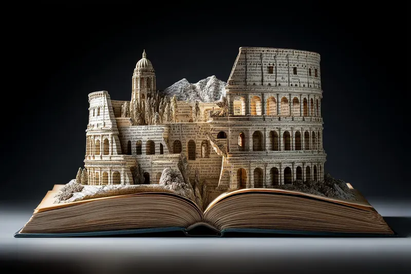 Carved Book Landscape Generator