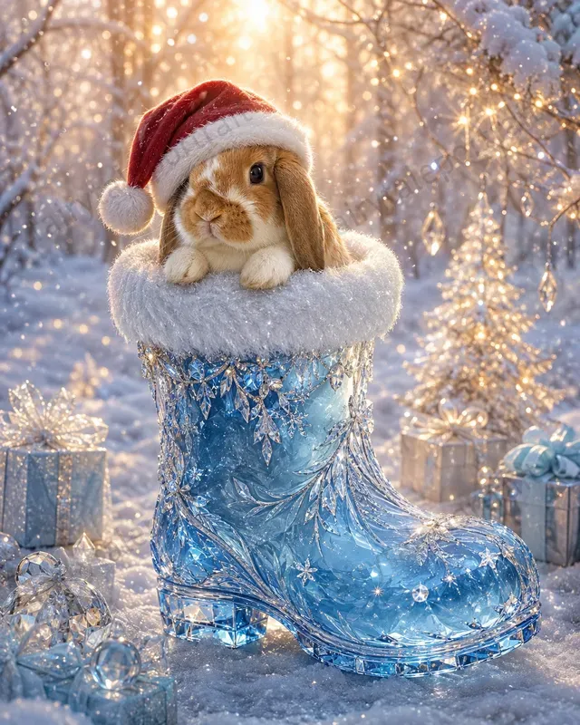 Pet Christmas Boot Storybook Photos