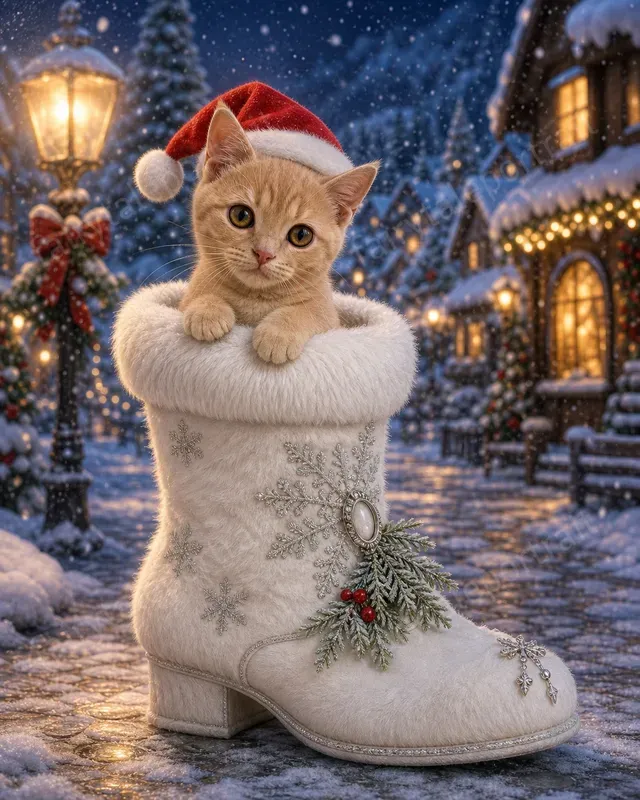 Pet Christmas Boot Storybook Photos