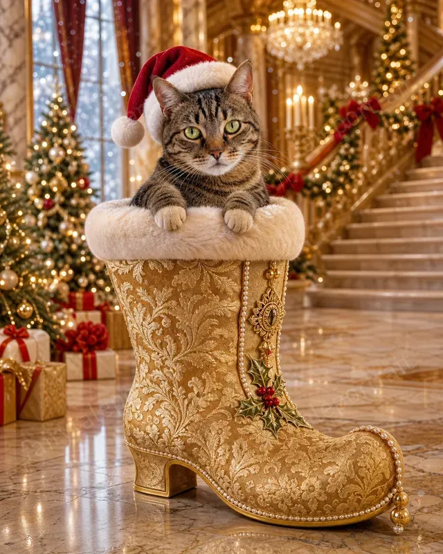 Pet Christmas Boot Storybook Photos