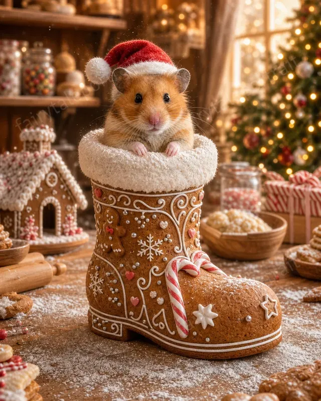 Pet Christmas Boot Storybook Photos