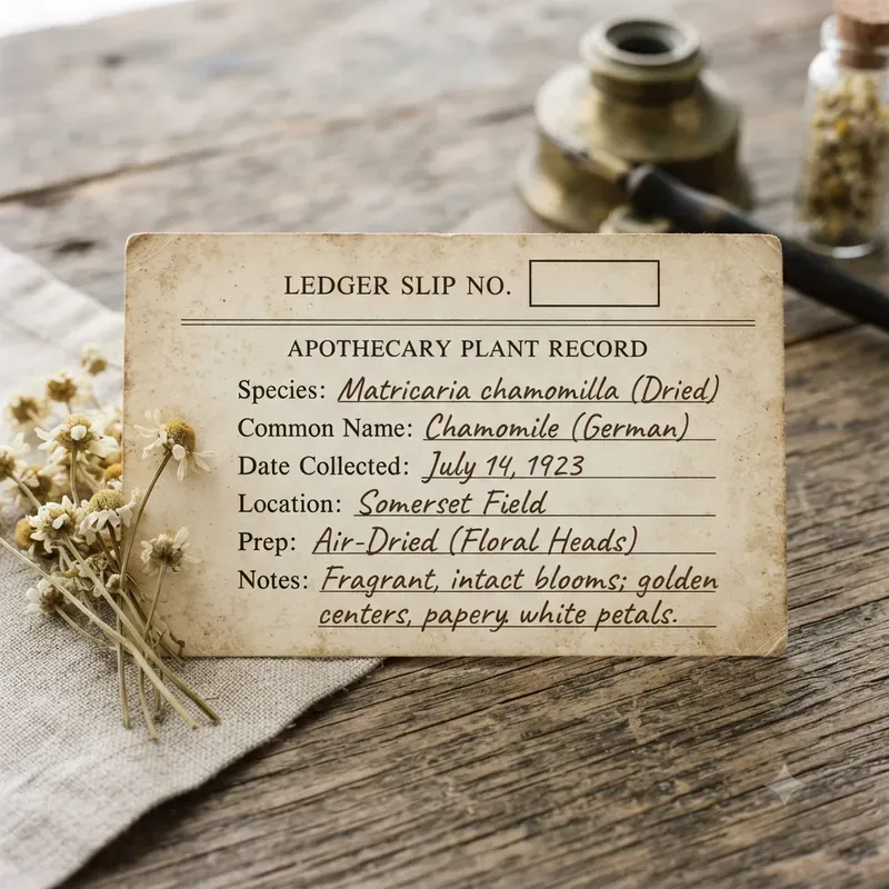 Botanical Ledger Ephemera Builders