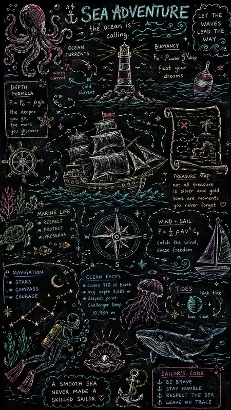 Chalkboard Doodle Universes