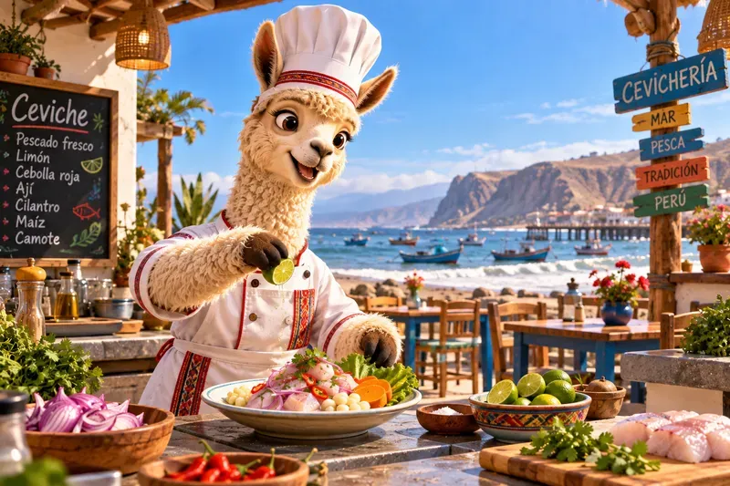 Whimsical Alpaca Life In Peru