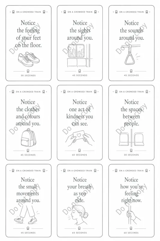 Mindful Noticing Card Sheets