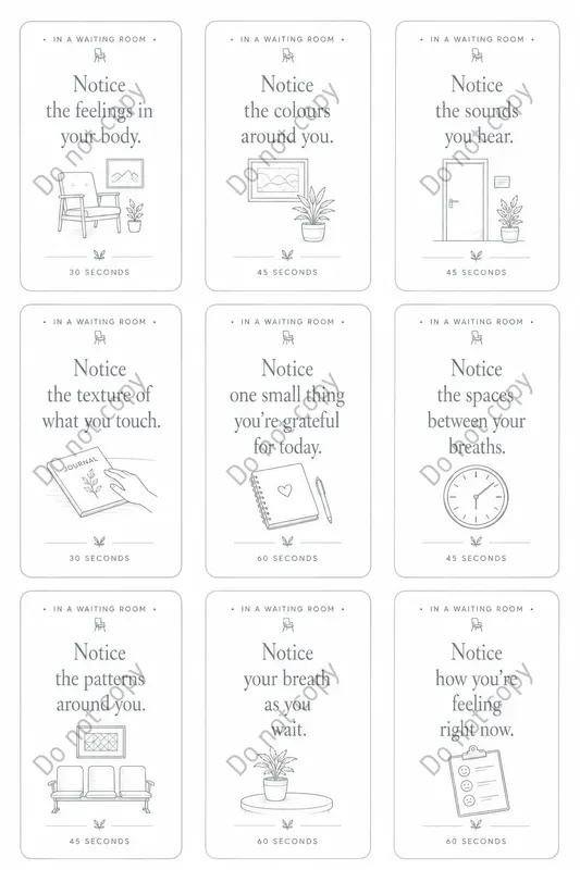 Mindful Noticing Card Sheets