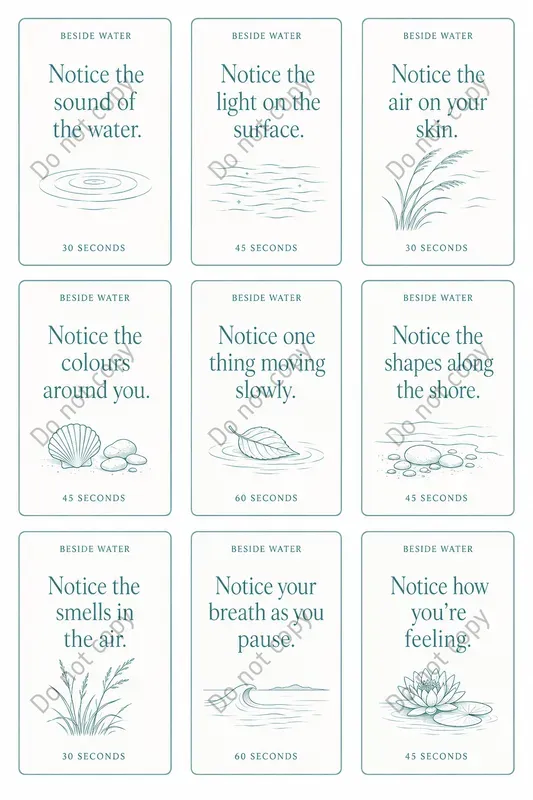 Mindful Noticing Card Sheets