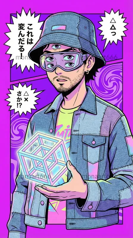 Neon Nostalgia Pop Art