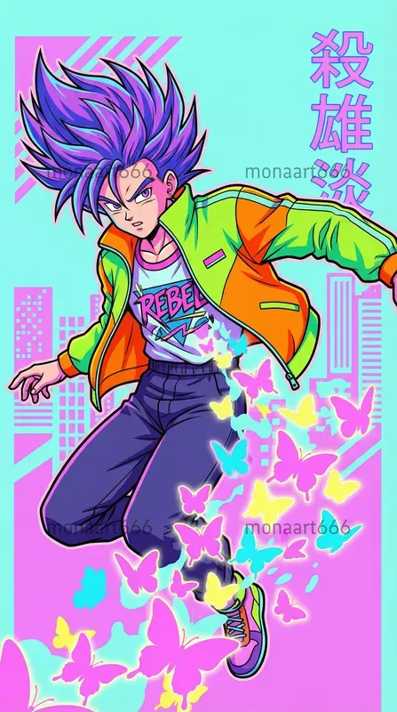 Neon Nostalgia Pop Art