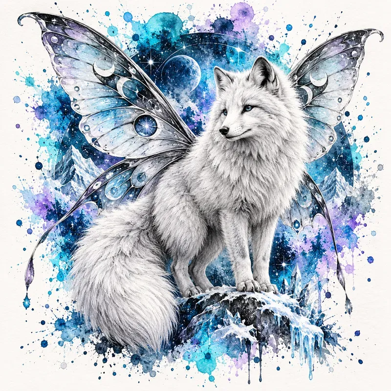 Color Splash Fantasy Animal Art