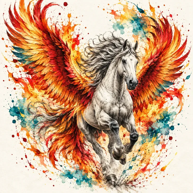 Color Splash Fantasy Animal Art