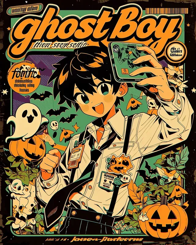 Retro Halloween Character Posters