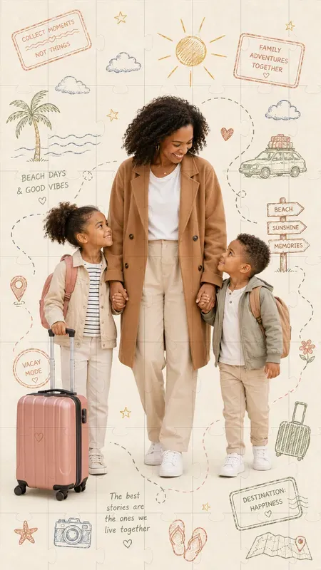 Family Travel And Planning Doodles