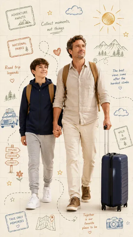Family Travel And Planning Doodles