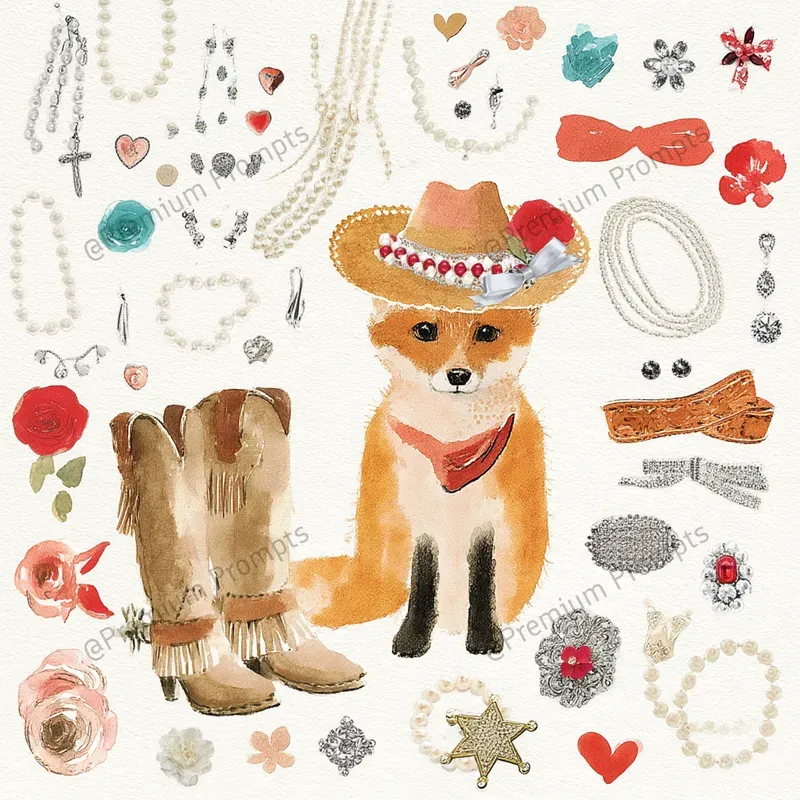 Coquette Cowgirl Animals Backgrounds